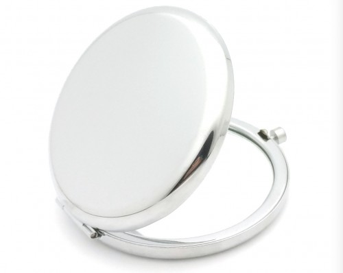 65MM Mini Pocket Stainless Steel Folding Makeup Mirror