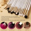 Custom Logo Private Label 24-30 Pcs Makeup Brush Set with Leather Cylinder Holder Case and Beauty Sponge Wholesale