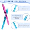 3PCS Eyebrow Tweezer with Comb Slant Tip Stainless Steel Tip Professional Eyebrow Tweezer Tool for Men and Women (3 Colors)