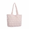 Custom-made Niche Style Pink Large Capacity Travel Puffy Tote Bag Cosmetic Handbag