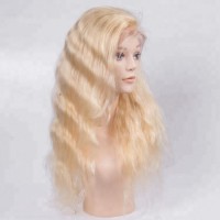 Cutical aligned hair Blonde Lace Front Wig