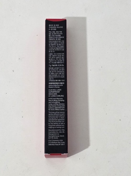CLIO Kill Lash Superproof Mascara Waterproof Black Long Curling