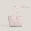 Custom-made Niche Style Pink Large Capacity Travel Puffy Tote Bag Cosmetic Handbag