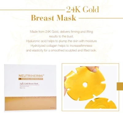 100% Natural Organic Collagen Whitening Firming Breast 24K Gold Mask