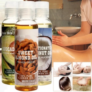 100% Pure Carrier Oil Avocado Oil Sweet Almond Oil Pressed For Skin Hair Massage Care