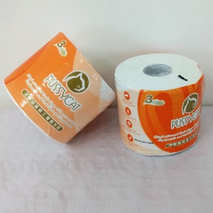 100% virgin wood pulp mix pulp recycle paper 9.8x10cmx3plyx180g/roll toilet paper tissue