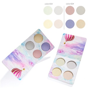 2 styles 4 Colors Professional Natural Bright Eye Shadow Palette Shimmer Makeup Concealer Beauty Waterproof sparkly eye shadow