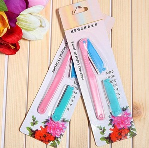 2016 hot sale girl eyebrow razor / stainless steel eyebrow knife / eyebrow trimmer