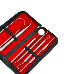 5 Packs Dental Hygiene Kit Teeth Cleaning Tools, Stainless Steel Tartar Remover Tongue Scraper Oral Care Picks