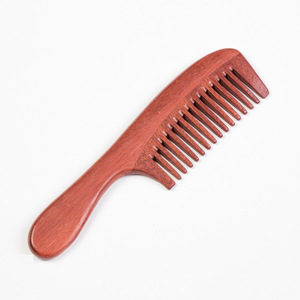 Custom good wide tooth wooden hair beard comb