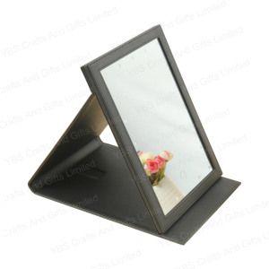 Custom Led makeup vanity mirror with led lights usb foldable cosmetic mirror