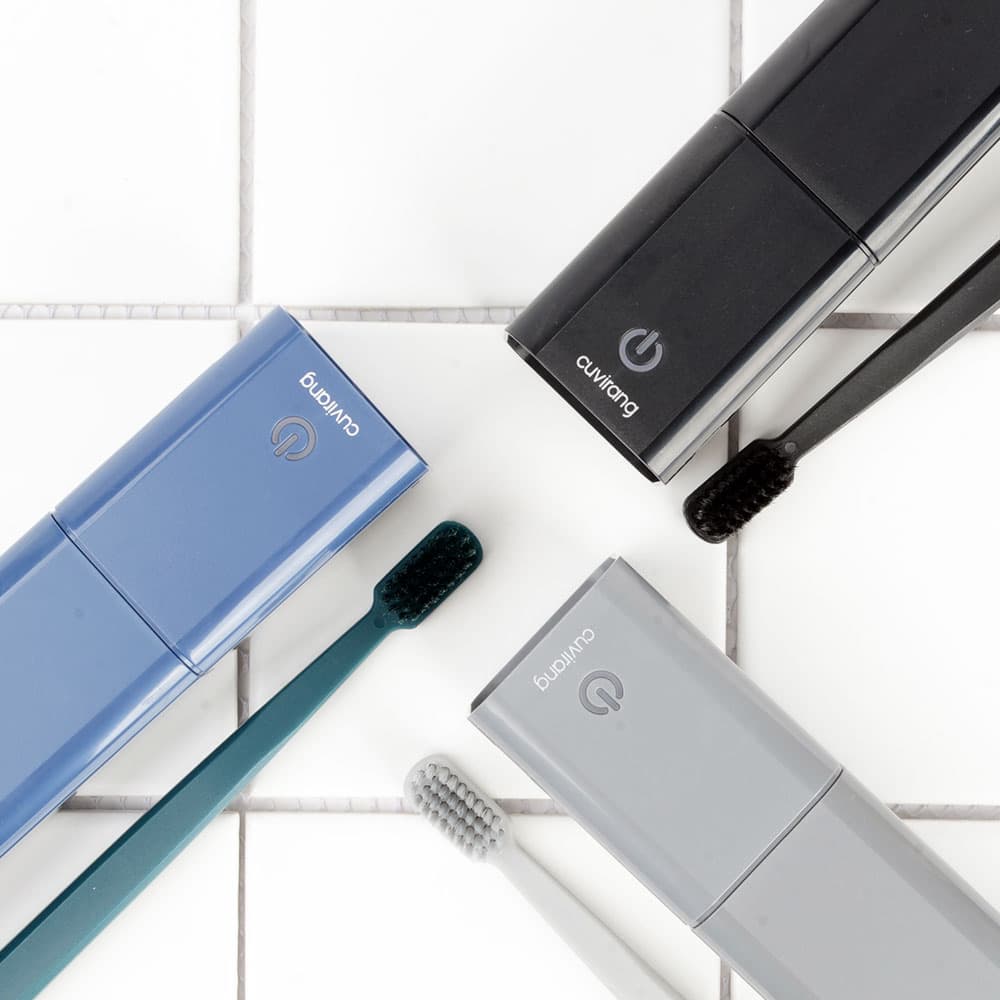 Cuvirang 2 in 1 Portable &amp; Wallmount UVC toothbrush Dryer and Sanitizer 