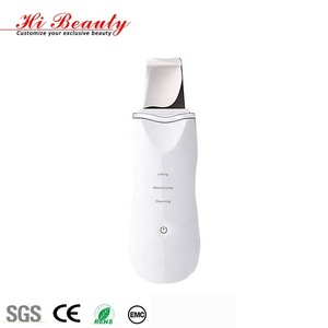 Deep cleansing galvanic exfoliators scrubber skin dermabrasion professional ultrasonic skin scrubber for facial