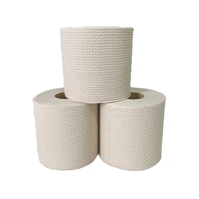 Easily Soluble Soft Bamboo Toilet Paper Customize Logo