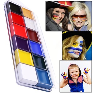 face painting kit 12 colors set flag body paint supplies wholesale your brand cosmetics beauty makeup artist academy source