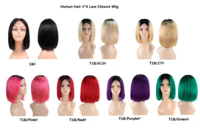 Fashion Human Hair Bob Wigs Brazilian Hair Lace Front Wigs