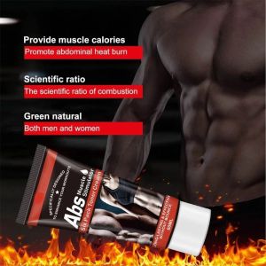 Fat Burning Cream Abdominal Muscle Cream Fat Burner Cellulite Creams Tighten Muscles Slimming Enhancer Workout Coconut Body