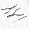 Hair Extension Pliers Sets Kit with Hook Needle Hair Extensions Tools Stainless Steel