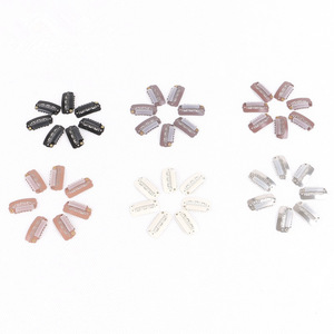 hair snap wigs clips for machine weft hair extension clip professional salon accessories