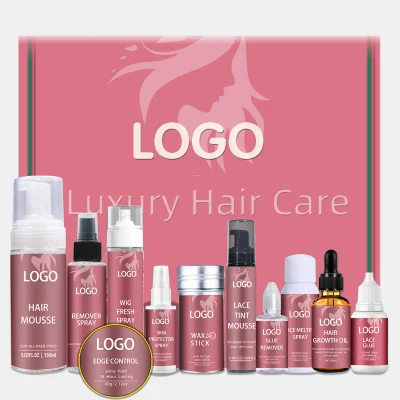 Hair Wax Stick Spray Extensions Wigs Styling Tools Custom Logo Adhesive Glue Remover Strong Waterproof Hair Lace Glue