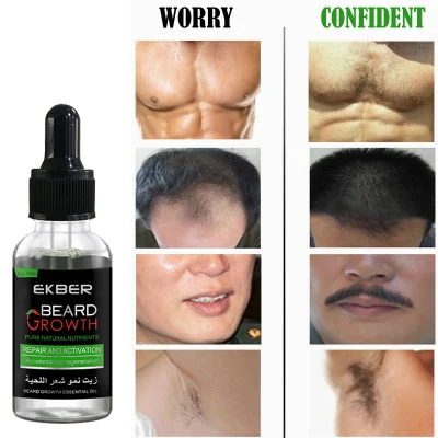 High Quality 100% Pure Natural Organic Hair Growth Essential Oil Best Beard Growth Oil Hair for Men