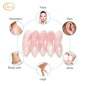 High quality jade roller face massager rose quartz anti aging jade stone wand for face and body