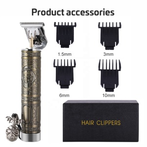 Hot sale  Buddha statue Carved nicks Electricity copper Clipper Beard Shaving Men USB  Convenient Good quality Hair Trimmer
