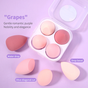 Lameila Custom Beauty Sponge Make Up 4pcs Box Cosmetics Powder Puff Makeup Sponge Blender With Packaging Box YF219