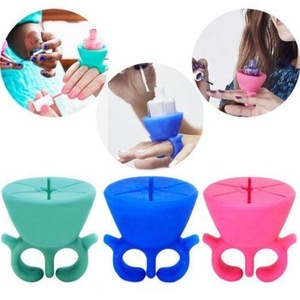 Manicure Stand Silicone Nail Polish Bottle Holder