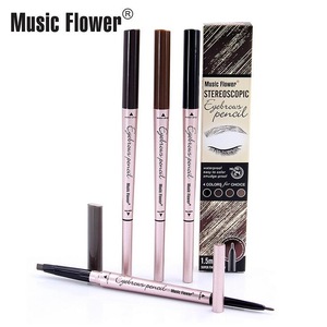 Music Flower Double Head Permanent Long Lasting Waterproof Eyebrow Pencil