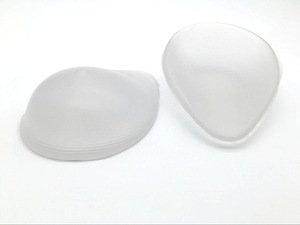 New Fashion Transparent Drop Shape Hight Quality Fake Breast Real Silicone Curve Back Breast Form