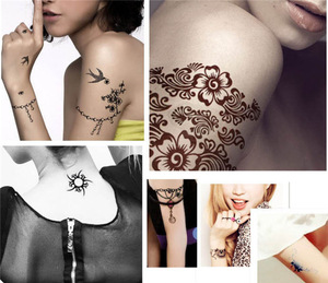New Waterproof Small Fresh Wild Goose Feather Pattern Temporary Tattoo Stickers Temporary Body Art