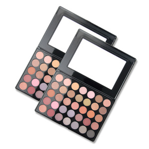 No Brand New Matte Glitter Eyeshadow Makeup custom logo 35 colors eyeshadow pan palette with high quality