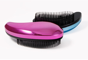 OEM anti static hair comb detangling hair brush magic plastic hairbrush