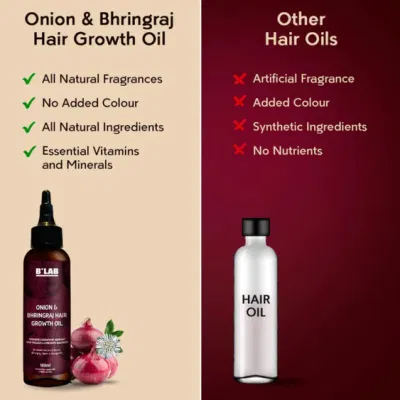 OEM/ODM Onion &amp; Bhringraj Regenerates Hair Follicleshair Growth Oil