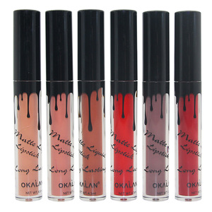 OKALAN G009 Makeup Lip Direct Supplier 24 Colors Long Lasting Matte Liquid Lipstick Make Your Own Lip Gloss