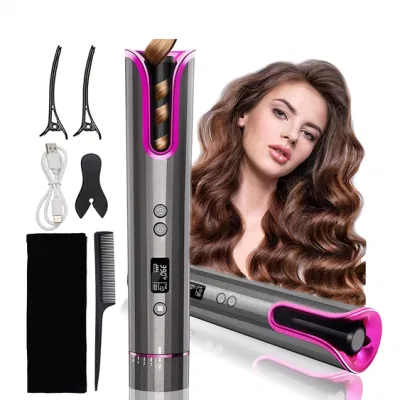 Portable Curling Wand PRO Hair Curl Curler Spinning Automatic