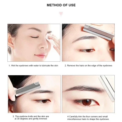 Portable Folding Multipurpose Shaving Blade Eyebrow Razors Shaver Facial Hair Remover for Women