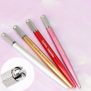 Private Label Eyebrow Disposable Tool Stainless Steel Manual Double Sided Microblading Pen