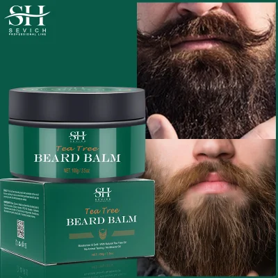 Private Label Organic Beard Growth Balm Natural Vegan Strengthen Soften Men Beard Balm