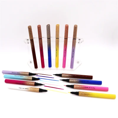 Tailaimei Custom Logo 2 in 1 Eyeliner Eye Shadows 8 Colors Liquid Eyeliner Eye Shadow Long Lasting Waterproof Makeup Eye Shadow