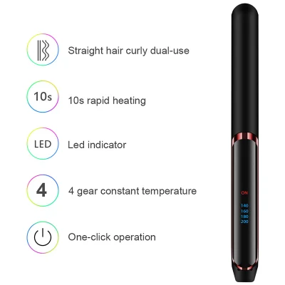 Titanium Plate Negative Ion Anion Curling Flat Iron