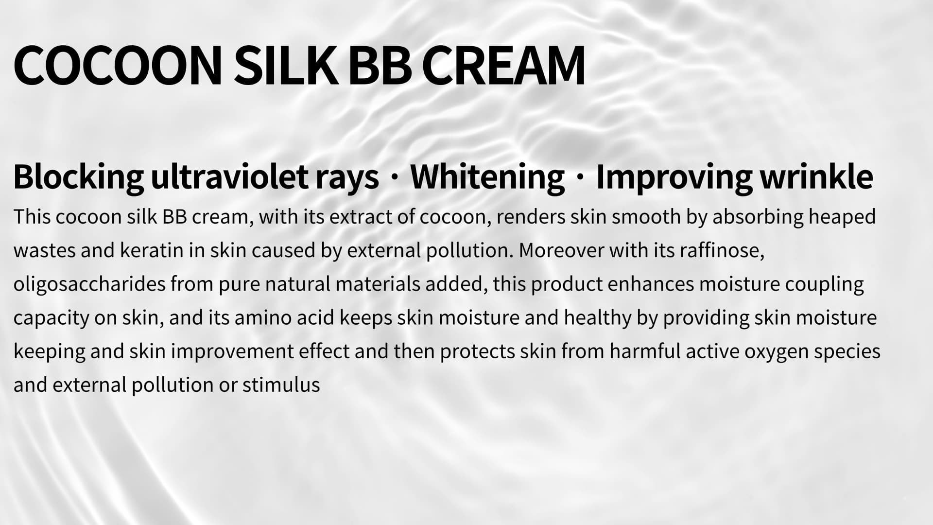 [Uljin Farm]Cocoon Silk B.B Cream SPF50/PA+++ 50ml
