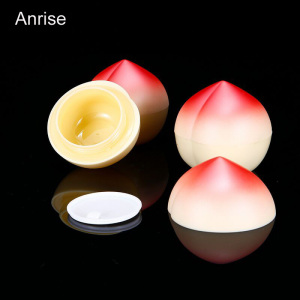 Unique Design Peach Shape 30g Plastic Cosmetic Cream Jar Empty Diffuser Face Cream Jars with Shim and Screw Cap