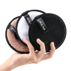 Washable Reusable 12CM Cosmetic Face Makeup Water Powder Magic Wipes Sponge Makeup Remover pad