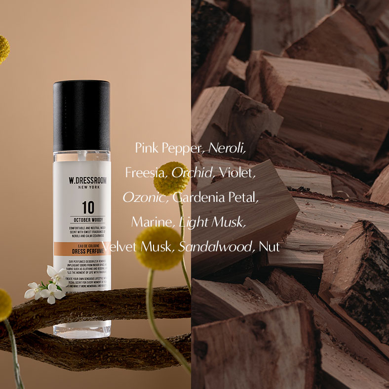 (W.DRESSROOM) NEW Dress Perfume Portable Season 3 No.10 October Woody 80ml