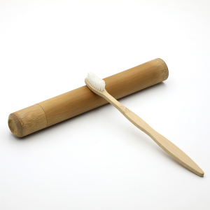 Wholesale China Biodegradable eco-friendly bamboo toothbrush holder bathroom Natural Bamboo Toothbrush Case Travel