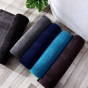 Wholesale Factory Supply 100% Microfiber Super Soft Chenille Bath Mat