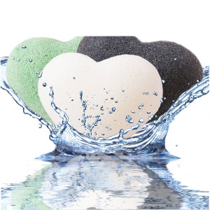 Wholesale Organic Konjac Face Sponge 100% Natural Charcoal Facial Sponge Pure Konjac Sponge