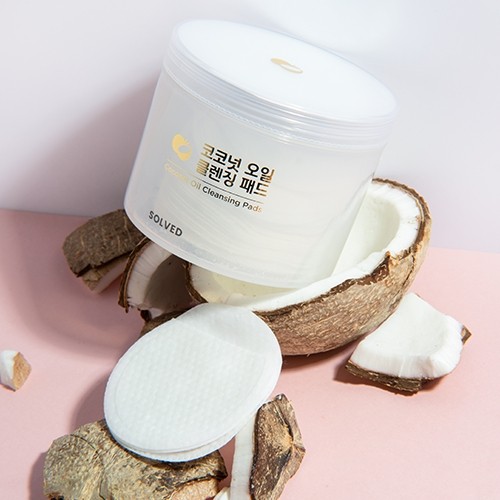 Solved Skincare Coconut Oil Cleansing Pads